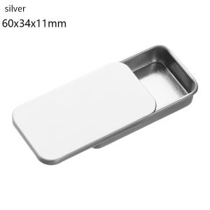 NEXTYOO Mini Rectangular Home Organizer Wedding Jewelry Iron Box Pill Cases Storage Box Empty Tins