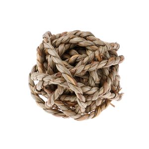 OUTOPEN Rabbits Bird Natural Activity Bite Resistant Rattan Balls Small Animals Chew Toys Straw Woven