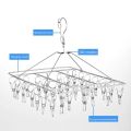 50Clips Stainless Steel Clothes Hanger Drying Racks Clips Ipitan Sipitan Hanger With Clip. 