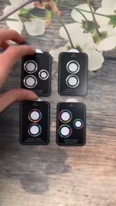 Kính cường lực mắt chụp nhôm dán camera dành cho Honor Win/ Win RT loại kính cam đen cam trong suốt viền đen đa sắc