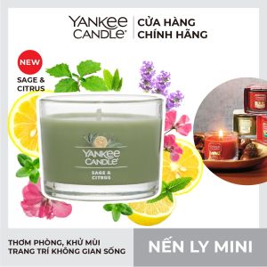 Nến ly mini Yankee Candle (37g) - Sage & Citrus