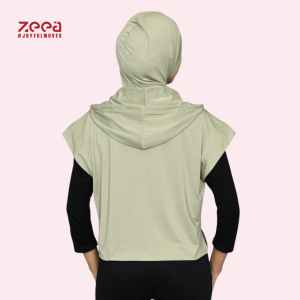 Zeea Outer Hijab Hoodie Sport Olahraga Wanita Hayfa P Helal