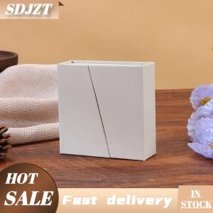 SDJZT Dual-Mở Từ Lật Đồ Trang Sức Bao Bì Hộp Bông Tai Vòng Cổ Nhẫn Trang Sức Tổ Chức Hộp Dày Kraft Giấy Hộp Đồ Trang Sức