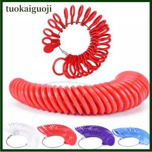 tuokaiguoji Đo ngón tay sizer vòng đo tất cả các kích cỡ uk A-Z chúng tôi kích thước 0-13 nhựa đóng dấu