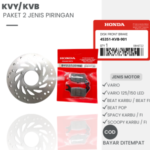 (KVY/KVB) PAKET 2 JENIS PIRINGAN DEPAN + DISPAD VARIO VARIO 125 BEAT ESP/ FI BEAT POP SCOOPY FI