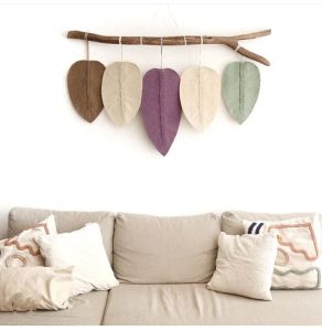 Hiasan Dinding Daun Gantung JUMBO Aesthetic kode lavender