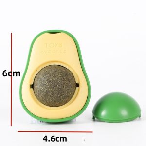 360° Rotatable Newfe Cat Mint Ball Pet Molar Tooth Cleaning Tool Interactive Pet Playing Catnip Balls for Cat Toys Natural Catnip Cat Mint Ball Toy Avaro Fruits Rotatable Licking Pet Supplies Foot and Teeth Clean Teeth  cat mint ball cat snack treats toy