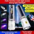 Senter LED Laser X36 Senter Transparan Solar Panel/Senter X36 LED Laser Transparan Solar Panel Rechargeable 7 Mode/Senter LED X36 Jarak Jauh Super Terang/Senter Led High Power Zoom Jarak Jauh Senter X36 Sorot 100000 Lumens Sorot Super Terang. 