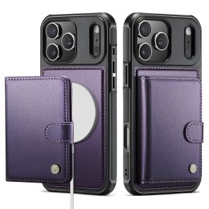 Khóa nam châm Ví Ốp điện thoại cho Iphone 18 Pro Max 17 16 15 14 lật bằng da PU sang trọng Đồ đựng thẻ bìa Ốp bảo vệ chống sốc với nhiều ngăn đựng thẻ