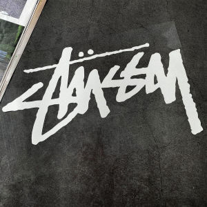 Stussy Pattern Reflective Sticker Motorcycle Car Scooter Flat Decoration Decal Accessories for Honda PCX CLICK Yamaha NMAX XMAX Kawasaki