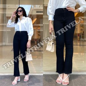 NouraFashion - Highwaist Jeans Cutbray Rawis / Celana Jeans Wanita Cutbray" / HWCUTBRAY