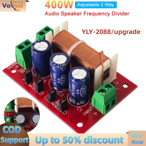 【Vodool Auto Center】YLY-2088 2 Way Crossover Filters Module 400W HiFi Speaker Modification Upgrade Board Full Range Treble Bass Welding Free