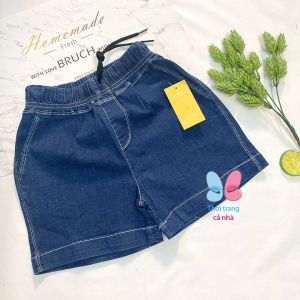 Quần đùi nữ jean thun lưng cao co giãn mạnh phối 2 nút từ 38kg 48kg quần short jean Hàng đẹp QU153