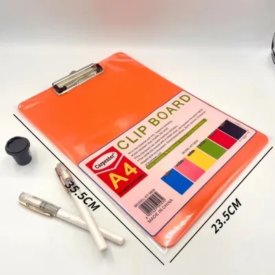 Clipboard Board Long Colored Clip Board Plastics Hard Board Writing Pad 35.5x23.5CM