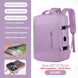 16 inch Laptop Backpack woman Travel Backpack Men Scalable Outdoor Luggage Bag Waterproof Bagpack