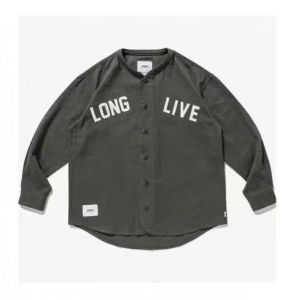 Japanese Style Trendy Dropshipping WTAPS Heavyweight Brushed Letter Patch Baseball Shirt Loose Plus Size Shirt Outerwear