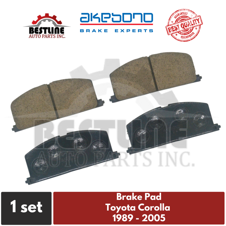 Genuine Akebono Front Brake Pads For Brake Pad Front Set Toyota Corolla