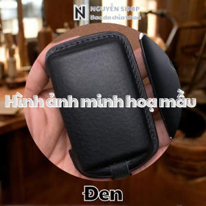 Bao Da Chìa Khoá Ô Tô KIA-F3 Cho Xe KIA Carens KIA Morning Chìa Gập 2 và 3 Nút Bấm Dùng Chung Mẫu Da Bò Thật