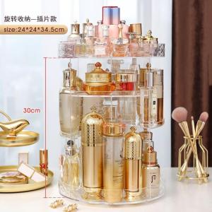 💟SOLUTION65💟 360 Rotating Makeup Rack Cosmetics Organizer Storage Rack Perfumes Organizer Perfumes Stand Perfumes Holder Displays Rack
