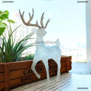 [COD] jiameitan Deer Christmas Forest Elk White Flash Dessert Table Decor for Home
