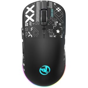 Chuột Không Dây RGB T90 – Silent Click | Bluetooth 5.3 + USB 2.4G + Dây | Pin Sạc Type-C | DPI 3600 cho PC Laptop