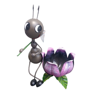 รูปปั้นมดเหล็กกระถางดอกไม้สำหรับประดับสวนพร้อมเคลือบกันน้ำสำหรับตกแต่งลานสวน