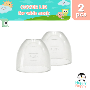Huppy Buppy Dust Proof Cover Lid for Wide Neck Bottles BPA Free 2 Pieces