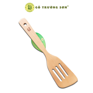 [HCM] Sạn Gỗ Chiên Xào Thức Ăn - Vá Sạn Gỗ 04 Xẻng 3 Rảnh Sọc Dọc - Đồ Gỗ Nhà Bếp Thương Hiệu Trường Sơn