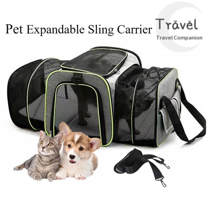 Pet Carrier Airline Approved, Expandable Foldable SoftSided Dog