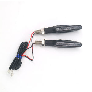 2Pcs Motorcycle Dual Color Turn Signal Lights Flashing Motorbike Indicator Blinker Motorcycle Lights 12v Universal