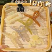 80pcs/Set Korean Style Hair Clip For Women Hair Tie Stretch Rubber Hair Band Hair Claw Accessories