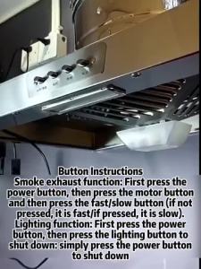ArcticBreeze Wall Mounted Stainless Steel Range Hood Silent High Air Volume Exhaust Fan Kitchen Extractor Ventilation System Cooker Hood