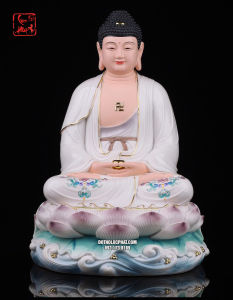 Tượng Phật Dược Sư Poly Gấm 4 màu cao 30-40cm