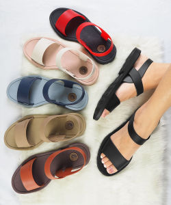 Camou - NETI Blackberry Sandal Tali Perempuan Sendal Bahan Full Karet Anti Licin Slip Tidak Mudah Putus Tahan Lama Tersedia Ukuran 36-41