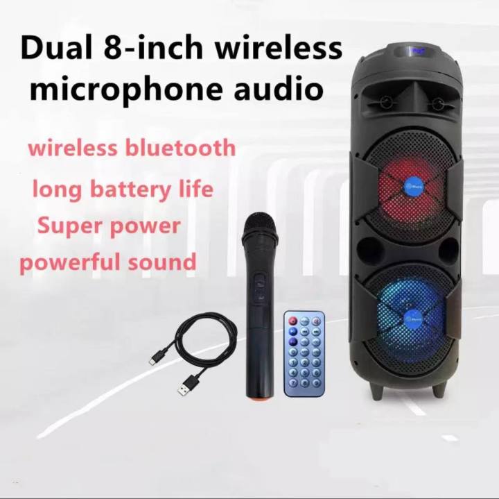 Speaker bluetooth 2024 8 inch