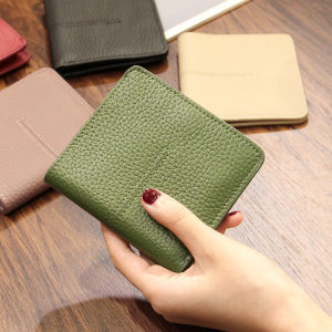 Real Leather Wallets for Women Small Soft Purse Multi-cards Slots Money Thin Wallet