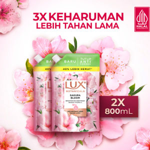 Lux Botanicals Sakura Bloom Sabun Mandi Cair 800ml x2