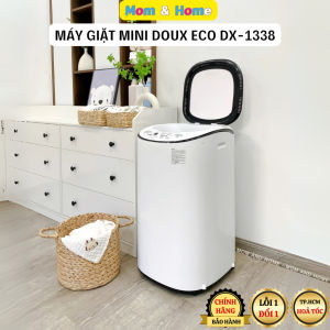Máy Giặt Mini DOUX ECO DX-1338 Lồng giặt 3kg Chế độ Vắt Khô Diệt khuẩn UV Khoá trẻ em B.Hành 12T
