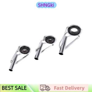 SHNGki 8pcs Stainless Steel Fishing Rod Tip Ring Eye Guide with Ring Repair Kit