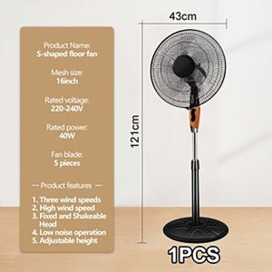 Electric fan 16" electric fan stand fan stand fan electricfan Eight speeds electricfan stand fan electric fan sale with Timed Operation and Energy-Saving Design