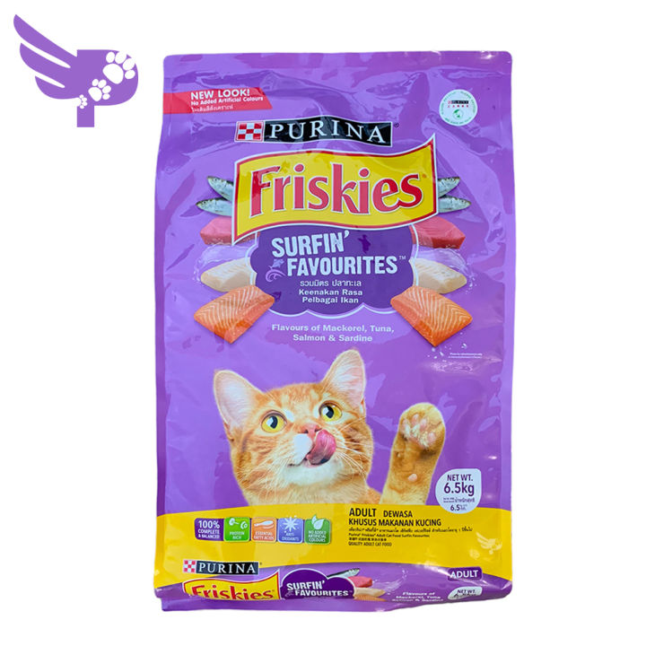 Friskies 6.5kg Surfin Favourites Purina Adult Cat Dry Food