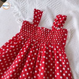 VÁY BÉ GÁI HAI DÂY NƠ NGỰC - MT5252