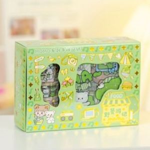 KAIHUA STIKER ROLL MOMO WASHI TAPE ROLL KOREA 2D SET BOX SS246