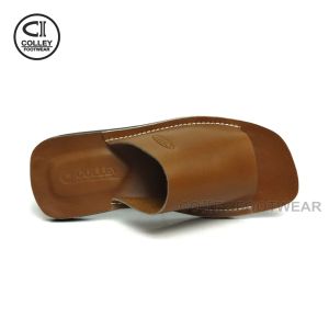 COD - SANDAL KULIT / SANDAL KASUAL PRIA COLLEY / TAN (Cokelat Muda) TAN-SB1-039