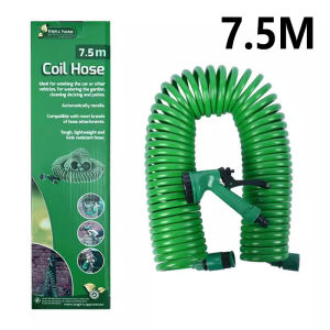 Expandable Coil Hose Flexible Garden Supplies Water Hose Watering 7.5M/15M/30M Car Magic With Spray Gun Washing Automatic rebound