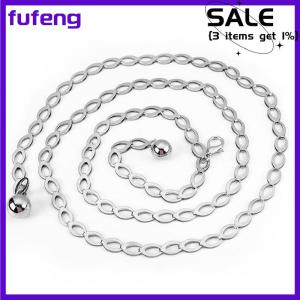 fufeng Women Fashion Belts Luxury Designer Belt Retro Carved Hollow Out Chain Belt for Women Elegant Round Metal Women Belt