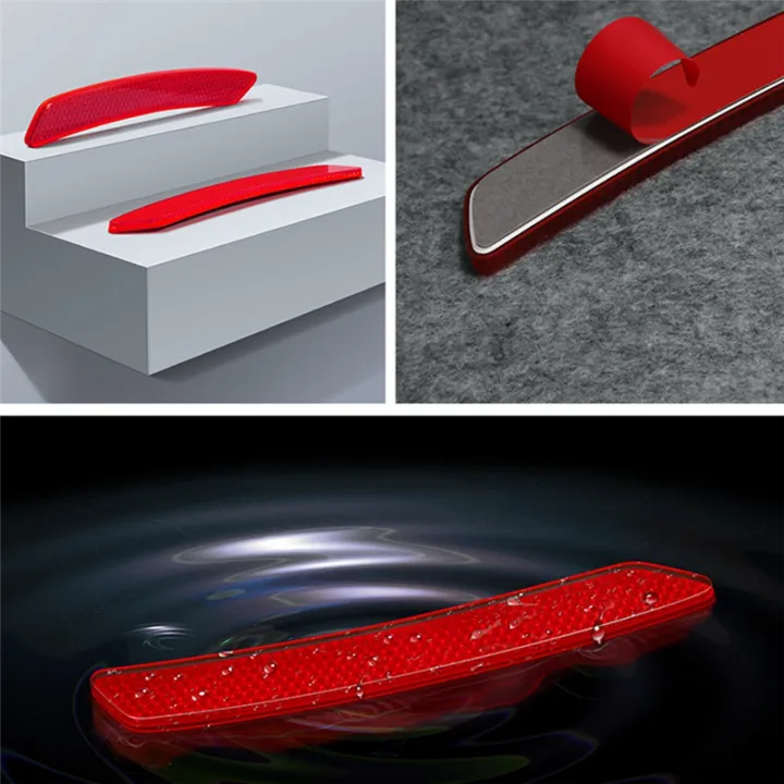 【Shop the Look】 A06G-2Pc Car Wheel Eyebrow Reflective Sticker Trim Car ...