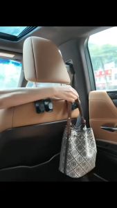 2 in 1 Car Rear Seat Backrest Hook Coat Rack Handbag Clip Universal Double Hook Holder Car Seat Back Hooks