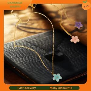 ❣️❣️❣️ New Flower Pendant Necklace For Women Romantic Cherry Blossom Choker Girls Party Wedding Neck Jewelry Gift