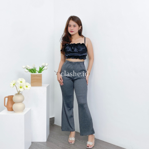 Onia Celana Panjang Rib Basic OOTD by Clashe